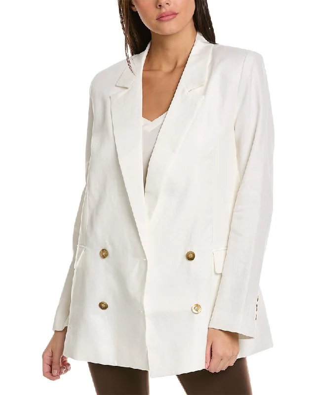 Low Prices Nicholas Ayla Double-Breasted Linen Blazer