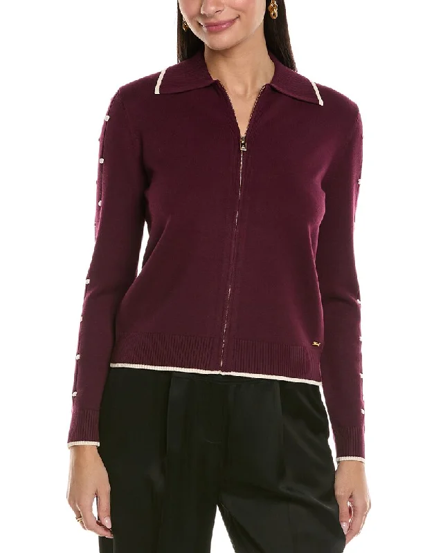 Steals and Deals St. John Pointelle Jacket