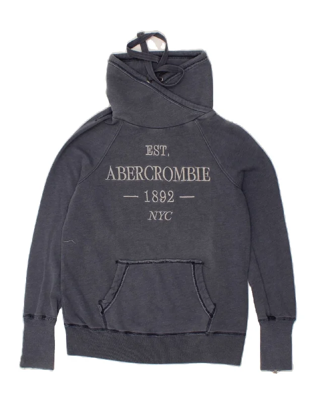 Huge Discounts ABERCROMBIE & FITCH Womens Graphic Sweatshirt Jumper UK 10 Small Navy Blue Huge Discounts ABERCROMBIE & FITCH Womens Graphic Sweatshirt Jumper UK 10 Small Navy Blue