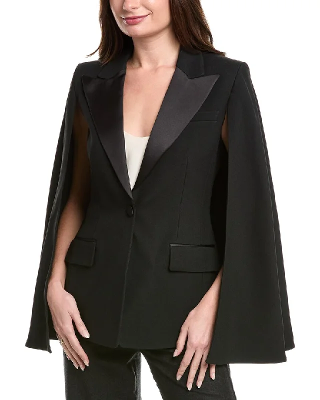 Extra Savings Michael Kors Collection Sable Tuxedo Cape Blazer
