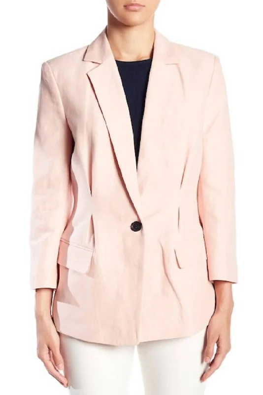Unbeatable Prices Lian Rose Blush Linen Blazer