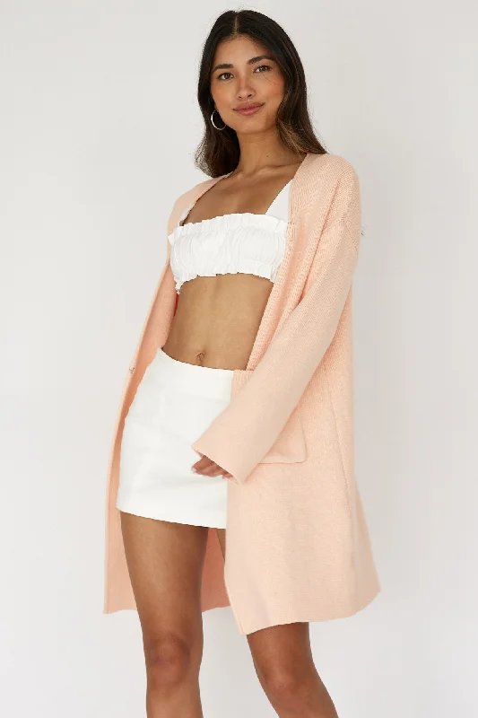 Can't Miss On Point Pocket Cardigan Pink