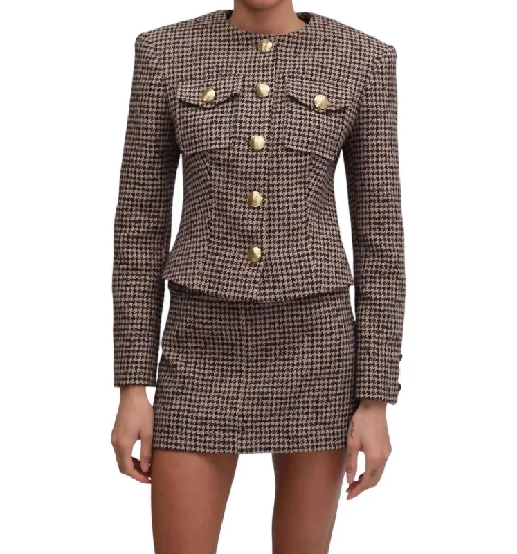 Clearance Sale Jerry Jacket In Oxblood Multi
