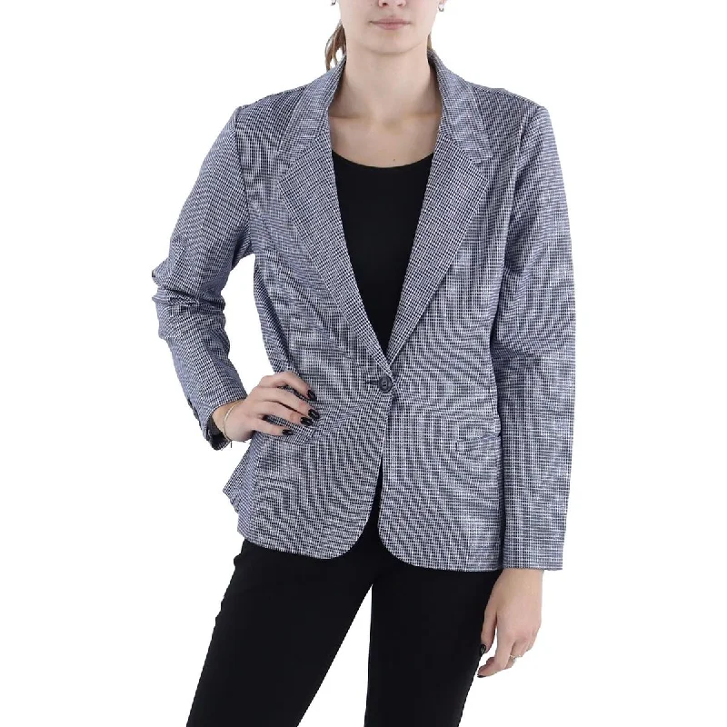 Weekend Deal Womens Fitted Formal One-Button Blazer