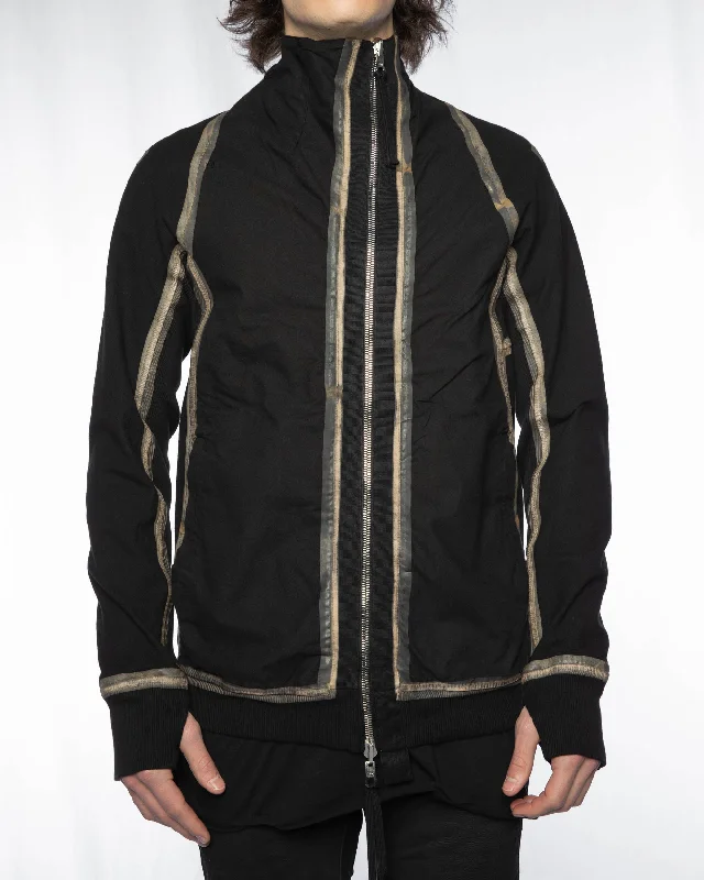 Amazing Deals Black Reversible Object Dyed Seam Taped Hybrid Zipper 1.1 ST