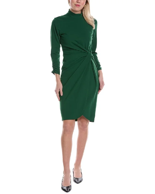 Midnight Madness Tahari ASL Knotted Sheath Dress