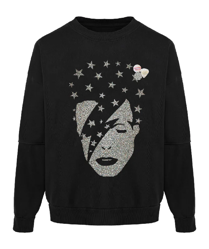 Fantastic Offers Sweatshirt roller night "SINGER" - David Bowie