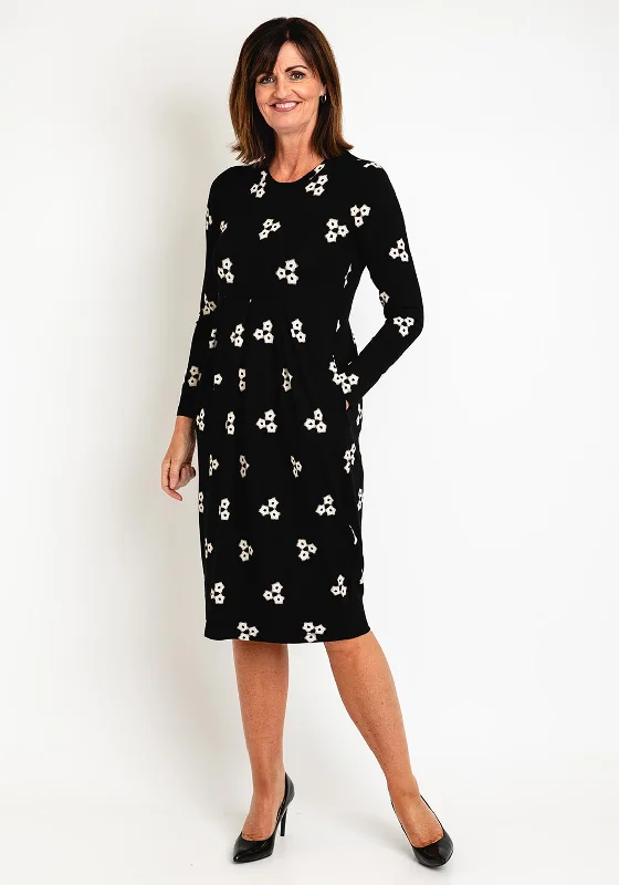 Deal Dash Masai Namo Print Jersey Midi Dress, Black