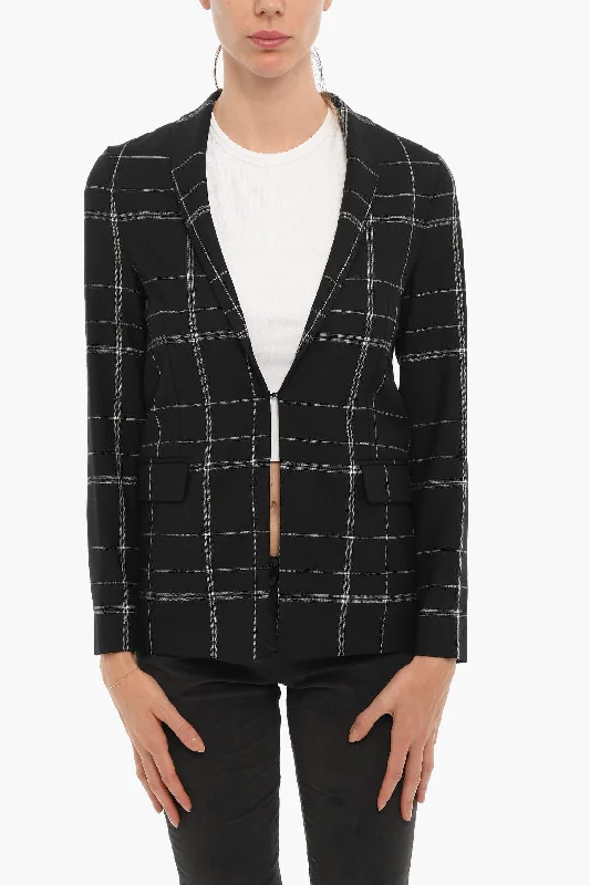Clearance Sale Woolrich Tartan Checked Comfort Unlined Blazer Xl Standard Size