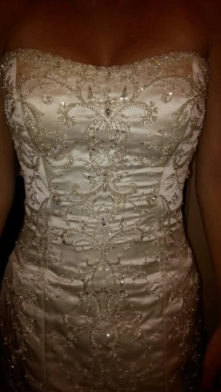 Clearance Items Maggie Sottero satin/beaded