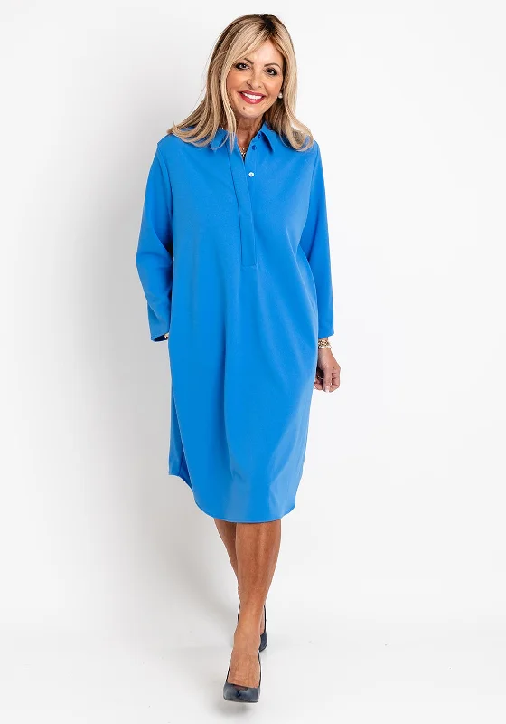 Amazing Deals Gerry Weber Knee Length Shirt Dress, Blue