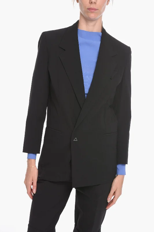 Shop and Save Bottega Veneta Nylon-canvas Single-breasted Blazer