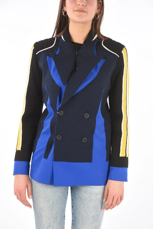 Savings Galore Maison Margiela Mm0 Knitted Double Breasted Blazer With Peak Lapel 36 Italian Size