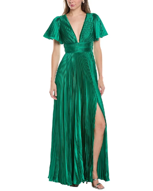 Sale Event AMUR Jupiter Pleated Sleeve Gown