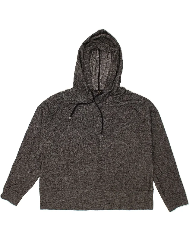 TIME-Limited Offer MASSIMO DUTTI Womens Oversized Hoodie Jumper UK 18 XL Black Flecked Cotton TIME-Limited Offer MASSIMO DUTTI Womens Oversized Hoodie Jumper UK 18 XL Black Flecked Cotton