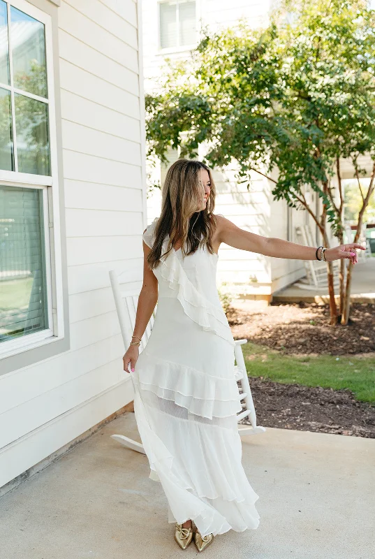 Deep Discounts Angeline Maxi Dress - Ivory