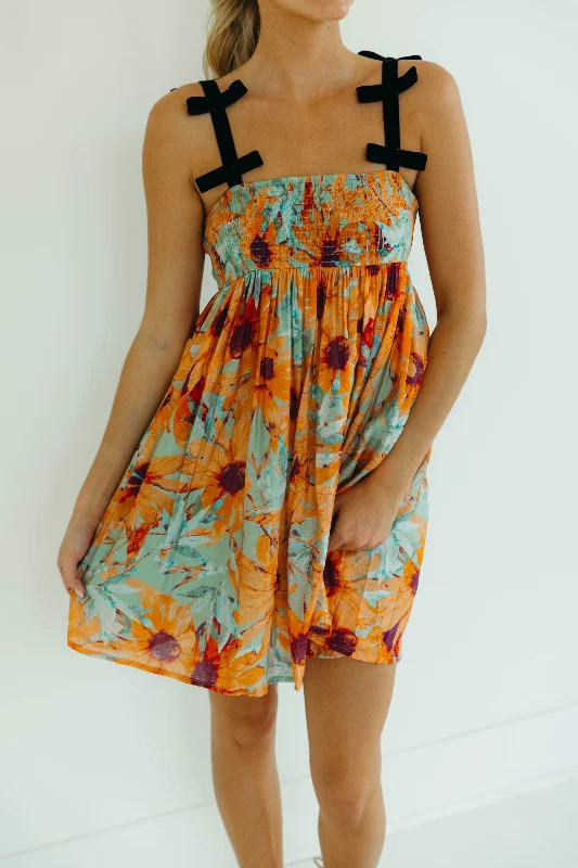 Discount Deals Lisa Mini Dress - Sunflower Blue