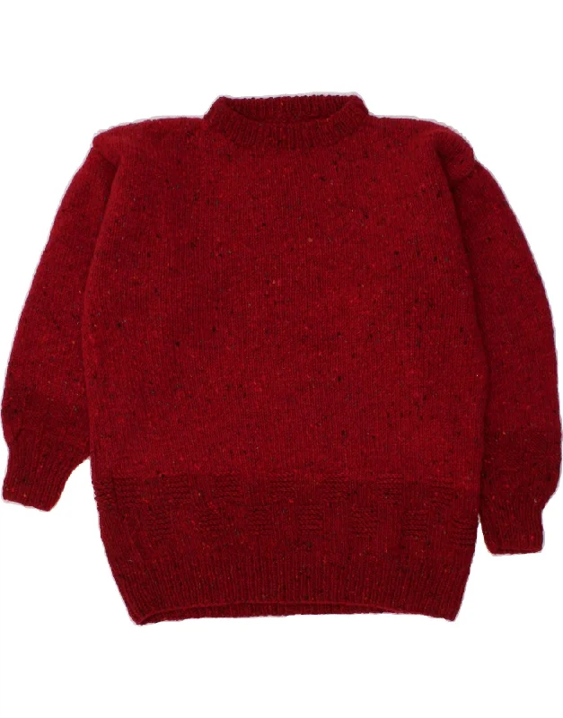 Midnight Madness VINTAGE Womens Crew Neck Jumper Sweater UK 16 Large Red Flecked