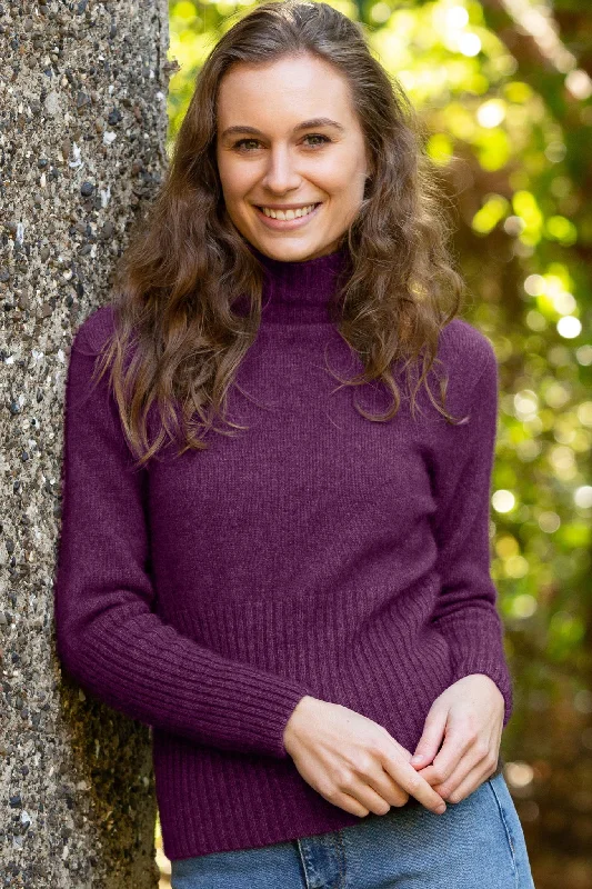 New Markdowns Noble Wilde - Rib Turtle Neck Sweater in Twilight