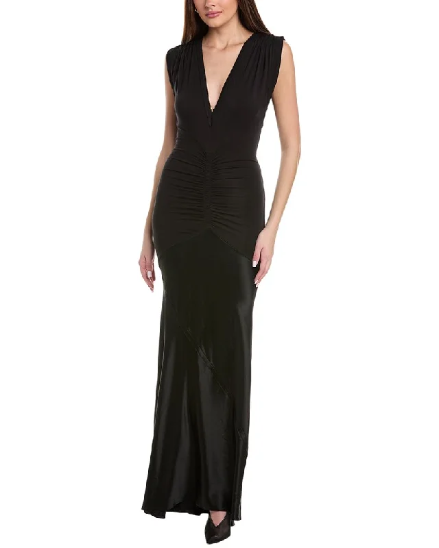 Factory Direct Sale Reiss Noa Plunge Maxi Dress