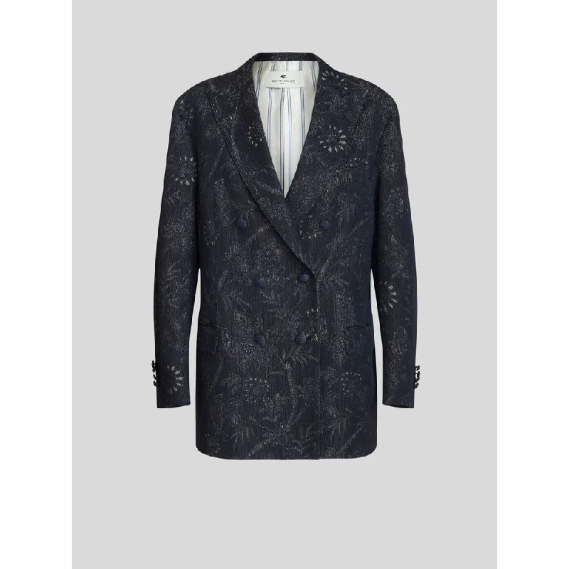 Fantastic Offers Cotton And Linen Jacquard Jacket