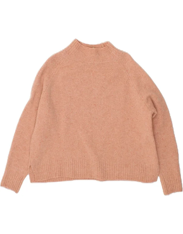 Exclusive Deal WHISTLES Womens Crop Turtle Neck Jumper Sweater UK 14 Medium Pink Flecked Exclusive Deal WHISTLES Womens Crop Turtle Neck Jumper Sweater UK 14 Medium Pink Flecked