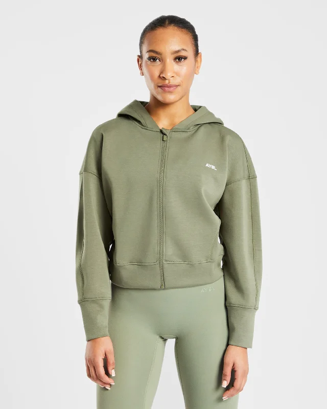 YEAR-End Clearance Zip Up Jacket - Khaki