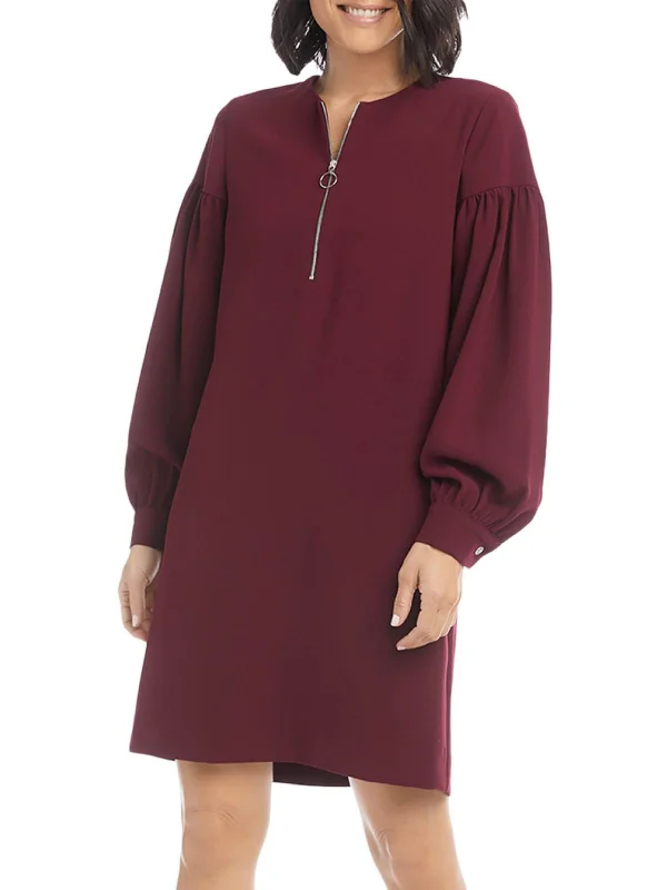 Amazing Deals Womens Gathered Above Knee Shift Dress