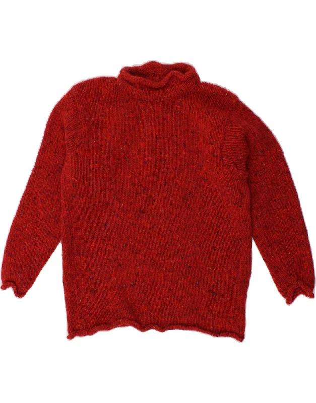 New Markdowns RATHLIN Womens Turtle Neck Jumper Sweater UK 10 Small Red Flecked Wool New Markdowns RATHLIN Womens Turtle Neck Jumper Sweater UK 10 Small Red Flecked Wool