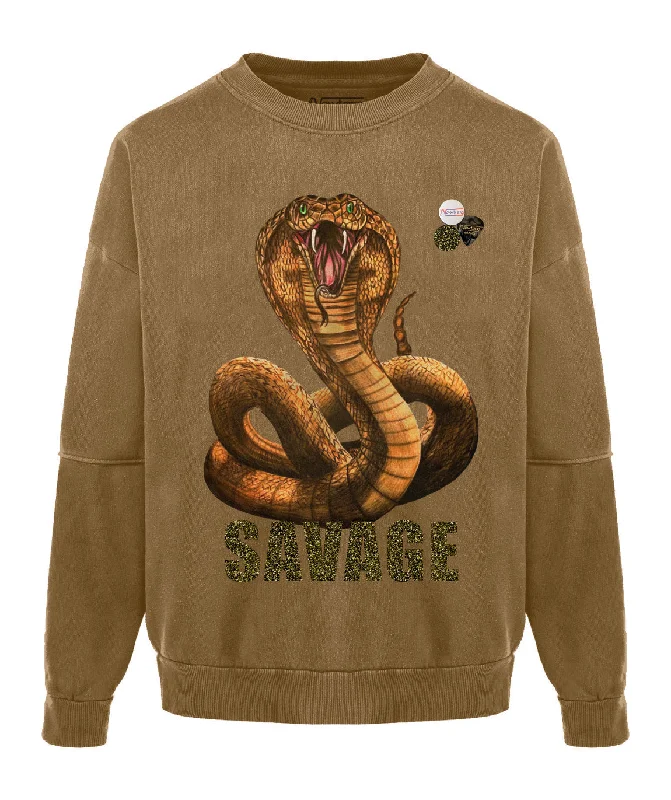Savings Galore Sweatshirt roller havane "SAVAGE"