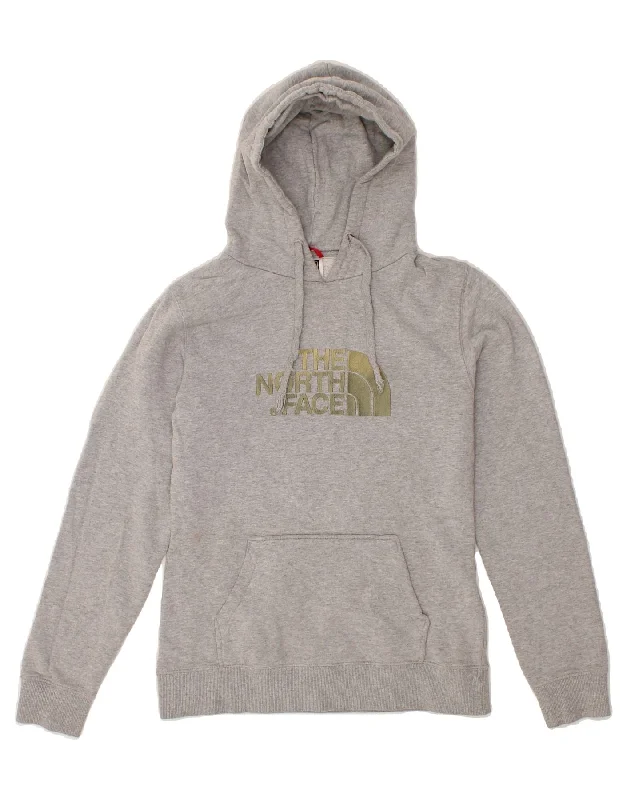 Today's Special THE NORTH FACE Womens Graphic Hoodie Jumper UK 10 Small Grey Cotton