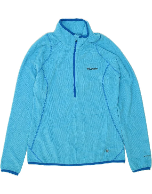 Season Finale Sale COLUMBIA Womens Zip Neck Fleece Jumper UK 12 Medium Blue Polyester Season Finale Sale COLUMBIA Womens Zip Neck Fleece Jumper UK 12 Medium Blue Polyester