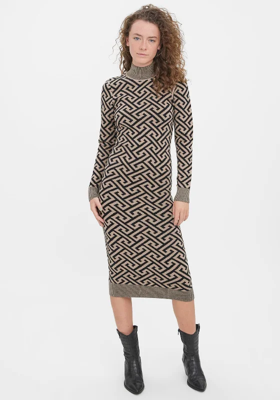 Reduced Prices Vero Moda Aria Cross Tee Knit Dress, Beige
