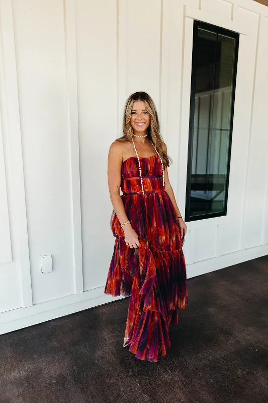 The Best Prices Renza Maxi Dress - Rust/Floral