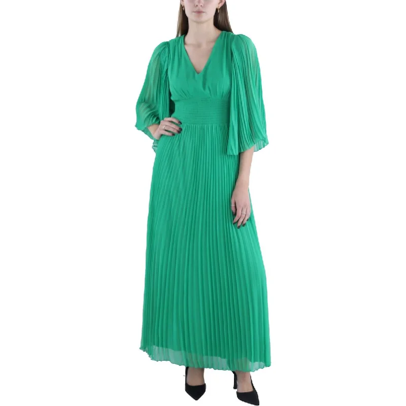 Clearance Items Womens Chiffon Pleated Evening Dress