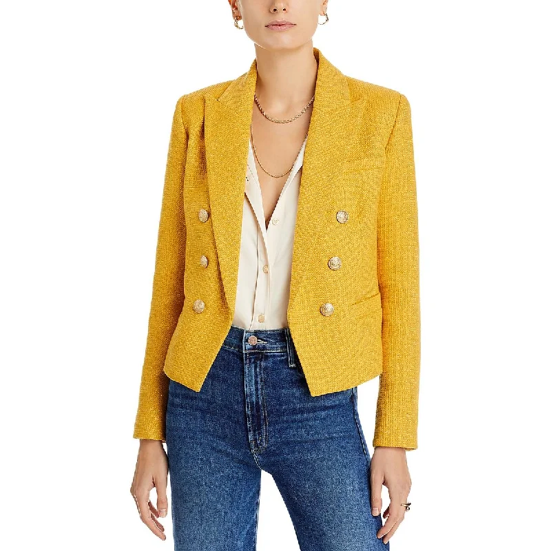 Unbeatable Prices Brooke Womens Metallic Cropped Double-Breasted Blazer