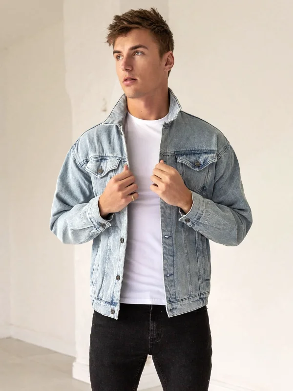 Grand Opening Sale Greenwich Denim Jacket - Blue