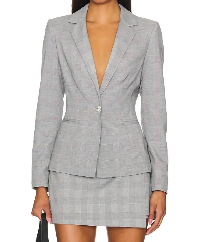 Limited Time Mercer Blazer In Business Plaid