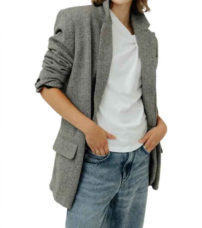 Final Markdown Cikaito Blazer In Black/ecru