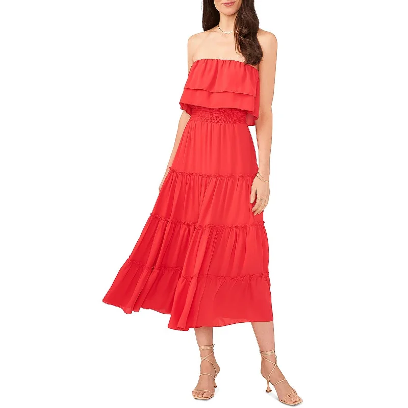 Today’s Deal Womens Strapless Calf Midi Dress