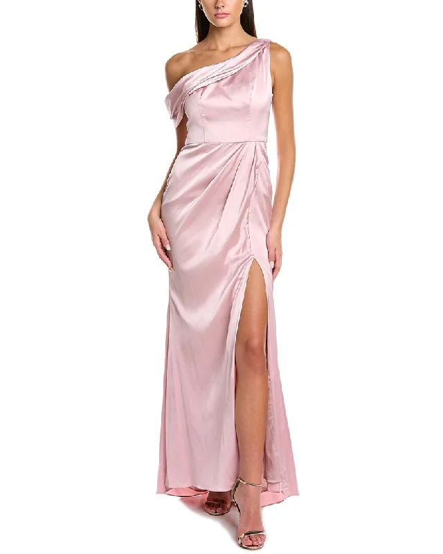 Midnight Madness Black by Bariano Madonna Draped Gown