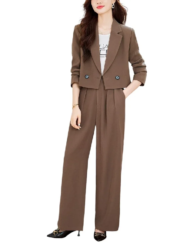 Price Cut LIONELLO SALVI 2pc Blazer & Pant Set