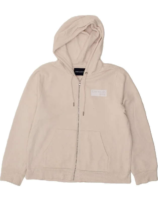 Year-End Clearance CALVIN KLEIN JEANS Womens Zip Hoodie Sweater UK 18 XL Pink Cotton Year-End Clearance CALVIN KLEIN JEANS Womens Zip Hoodie Sweater UK 18 XL Pink Cotton