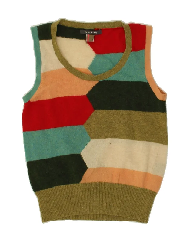 Special Price ORLA KIELY Womens Vest Tank Top UK 2 2XS Multicoloured Colourblock Wool Special Price ORLA KIELY Womens Vest Tank Top UK 2 2XS Multicoloured Colourblock Wool