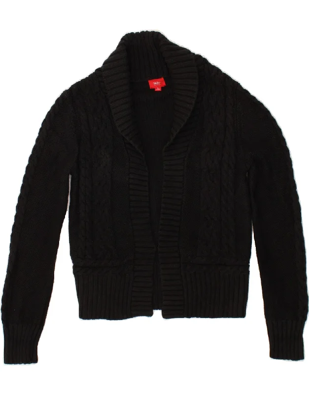 Flash Deals MOSSIMO Womens Crop Open Cardigan Sweater UK 18 XL Black Cotton