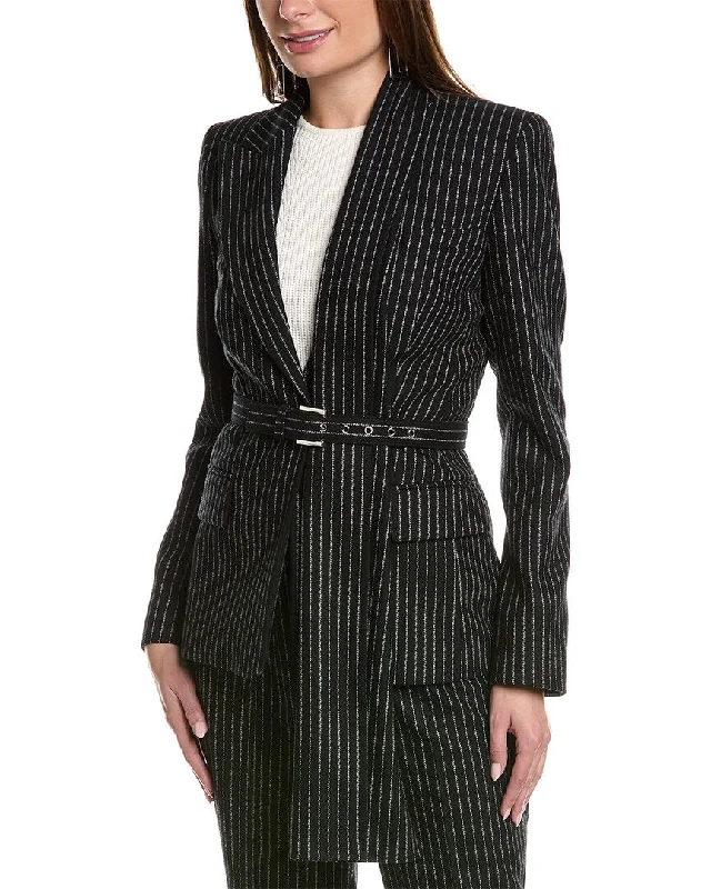 Big Discounts Michael Kors Collection Scarf Wool-Blend Blazer