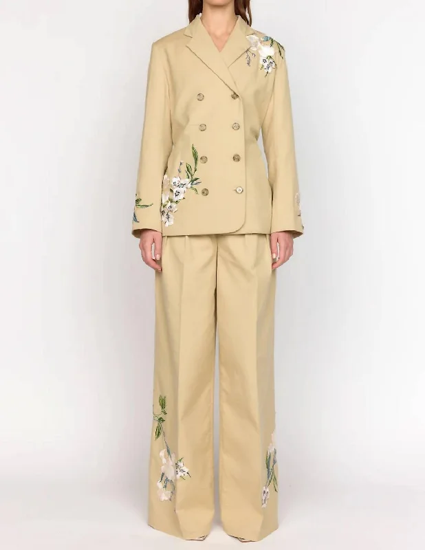 Special Price Brenna Blazer In Sand Embroidery