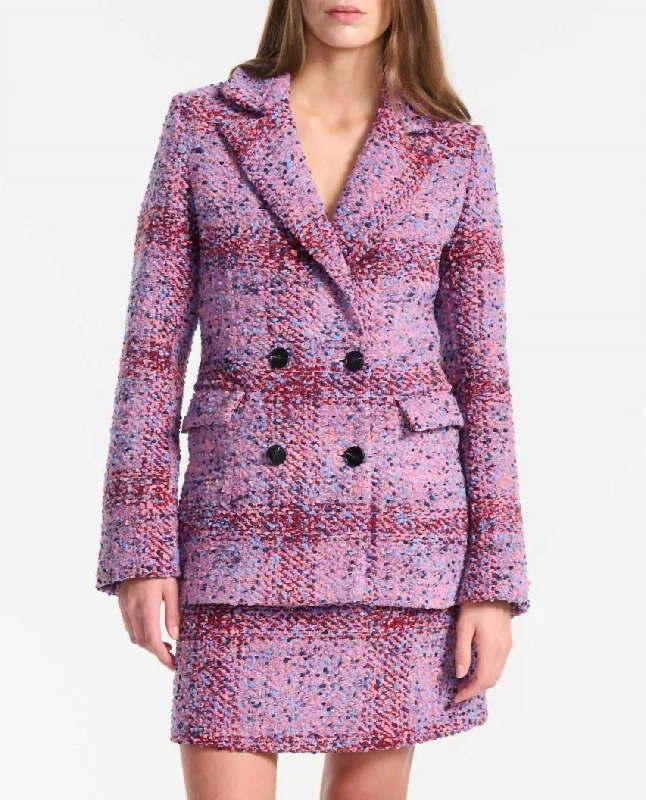 Daily Deals Meadow Tweed Blazer In Violet