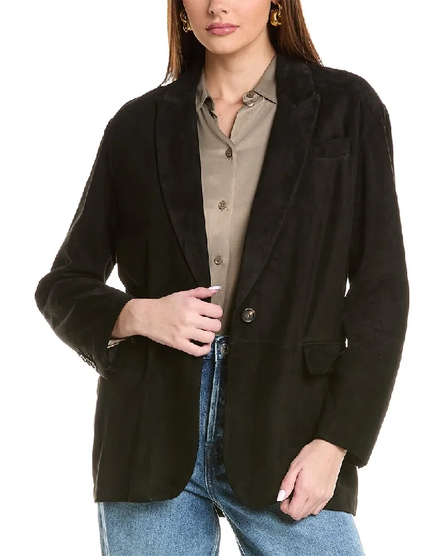 Deal Frenzy Brunello Cucinelli Suede Blazer