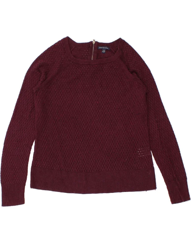 Sale Event AMERICAN EAGLE Womens Boat Neck Jumper Sweater UK 16 Large Burgundy Cotton Sale Event AMERICAN EAGLE Womens Boat Neck Jumper Sweater UK 16 Large Burgundy Cotton